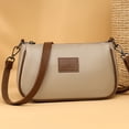 thumbnail image 1 of Bolso bandolera para mujer Bolso de cuero de vaca Correa doble universal Viaje de compras Escuela, 1 of 7
