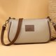 thumbnail image 2 of Bolso bandolera para mujer Bolso de cuero de vaca Correa doble universal Viaje de compras Escuela, 2 of 7