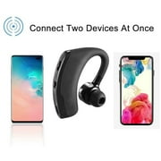Bluetooth Headset, V4.1 Ultralight Wireless Headphone Cell Phone Earpiece with Mic Headsetcase, Volume Control, Earbud for iPhone, Android,Samsung Smartphone
