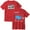 Red, variant on Quinn XCII Look I'm Alive Tour 2025 Merch Cotton T-Shirt Women Men Casual Crewneck Short Sleeve Tee