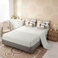 thumbnail image 5 of Erosebridal Bohemian Aztec Twin Bedding Sets, White Brown Aesthetic Bedding Comforter Set, Gray Reversible 7-Piece, 5 of 6