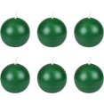 thumbnail image 2 of Zest Candle 6-Piece Ball Candles, 3-Inch, Hunter Green, 2 of 6