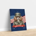 thumbnail image 3 of Happy Father's Day Honoring Veterans Cavalier King Charles Spaniel in Army Uniform Vertical Matte Canvas Poster Dog Lover Gifts Wall Art Home Decor - 13007, 3 of 5