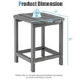 thumbnail image 3 of Giantex Small Side Table, Weather Resistant Square Tea Table, Beside End Tables(2, Grey), 3 of 6