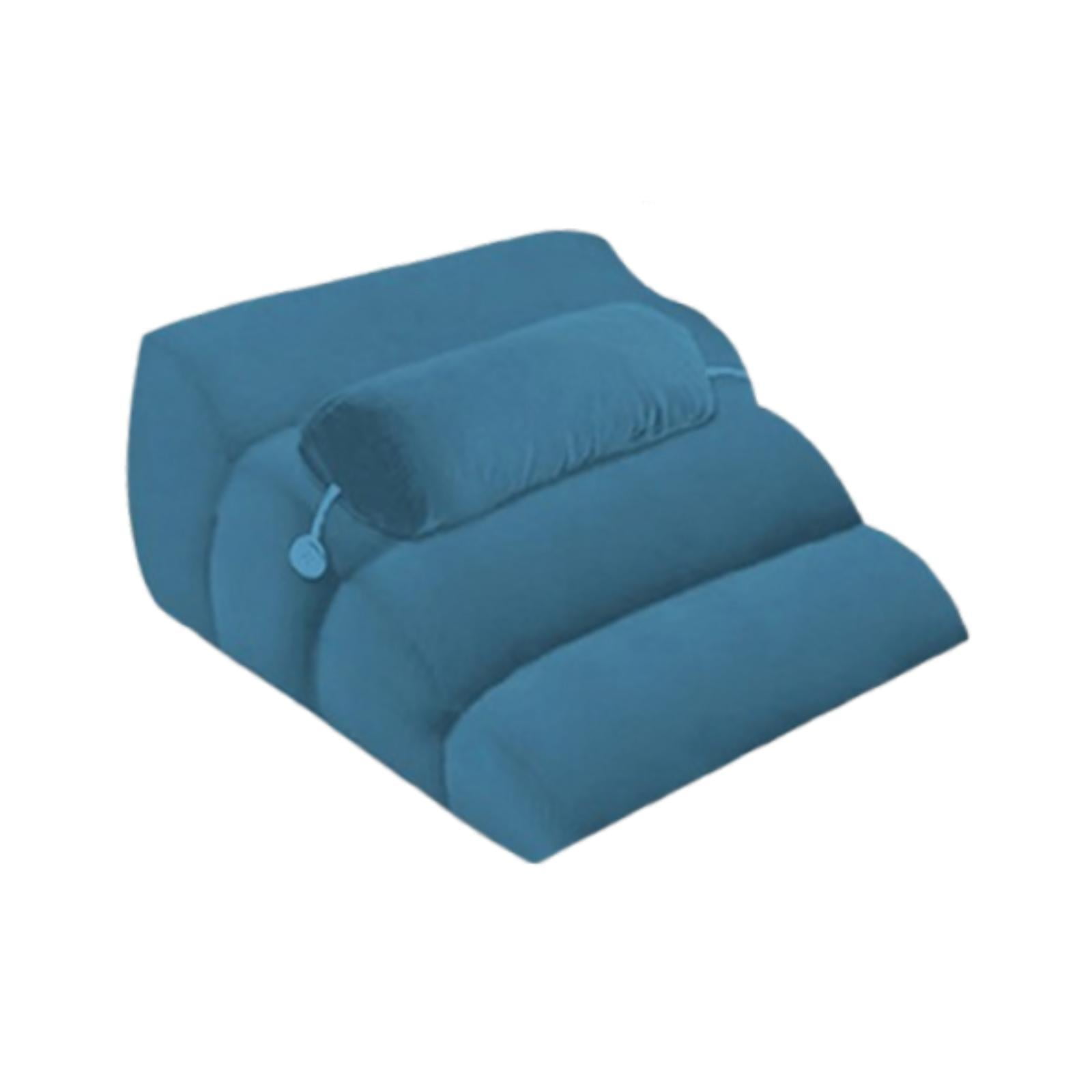 Esquirla Face Down Pillow, Sleeping Pillow, Soft Leg Support Bed Wedge Prone Pillow, Wedge Pillow for Watching Movies Relaxing Reading Blue