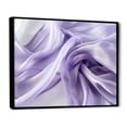 thumbnail image 3 of Designart "Fab Waves White and Purple Symphony III" Oversized Abstract Framed Wall Art - Modern Purple Abstract Geometric Entryway Framed Wall Art, 3 of 7