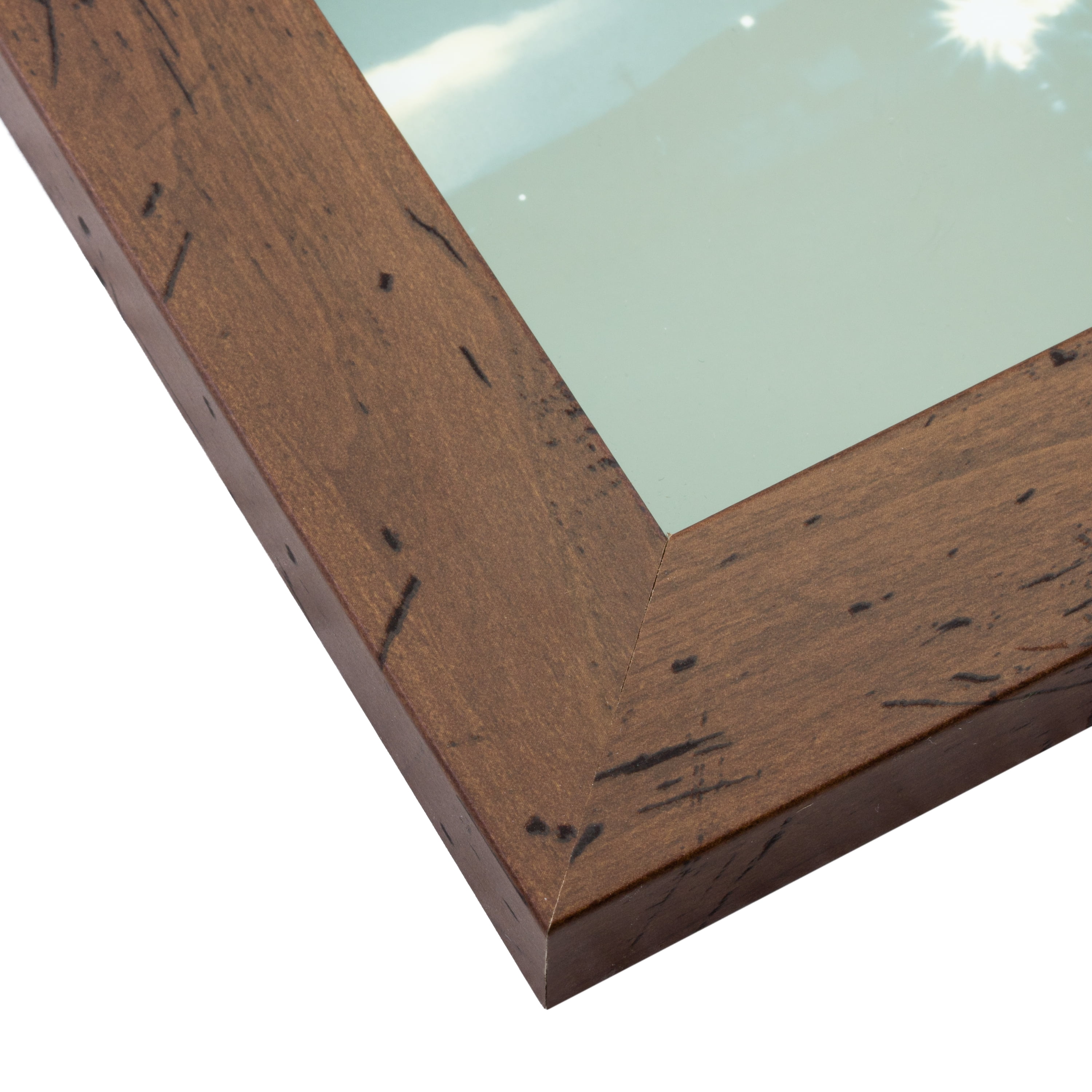 Craig Frames Bauhaus 125, 18x36 inch Picture Frame, Modern Dark Walnut
