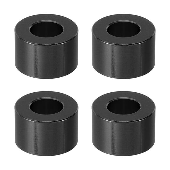 M8 Aluminum Spacer, 4 Pcs Metal Spacers Aluminum 8.2mm ID x 16mm OD x 10mm L for 1/3in or M8 Screw Bolts, Black