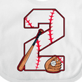 thumbnail image 4 of Inktastic Baseball Second Birthday- Two Years Old Boys or Girls Baby Bib, 4 of 4