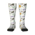 thumbnail image 2 of Lsque Colorful Poodle Dog Printed Crew Socks Men's Women's LightWeight Thin Casual Calf Socks ,Knee High Socks,Cotton Socks, 2 of 9
