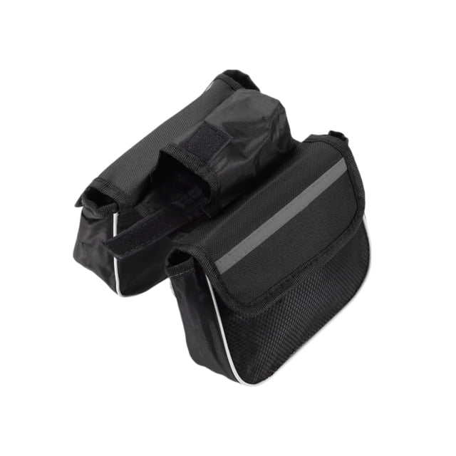Bolsa de Marco de Bicicleta Bolsa de Pannier Impermeable Bolsa para Portabicicletas Bolsa delantera de bicicleta Nylon Negro