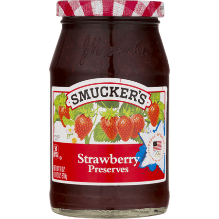 (3 Pack) Smucker's Strawberry Preserves, 18 oz
