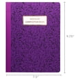 thumbnail image 4 of Pen+Gear Wide Ruled Composition Book, 7.5" x 9.75", Purple Cover, 80 Sheets, 4 of 5