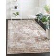 thumbnail image 3 of Unique Loom Sofia Collection Area Traditional Vintage Rug, French Inspired Perfect for All Home Décor, 8' 0 x 10' 0 Rectangular, Light Brown/Tan, 3 of 5
