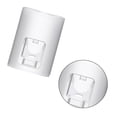 thumbnail image 3 of Wall-Mounted Toothpaste Dispenser with Squeezer and Storage Rack, Punch-Free Toothpaste Holder for Bathroom, White Organizer, 3 of 9