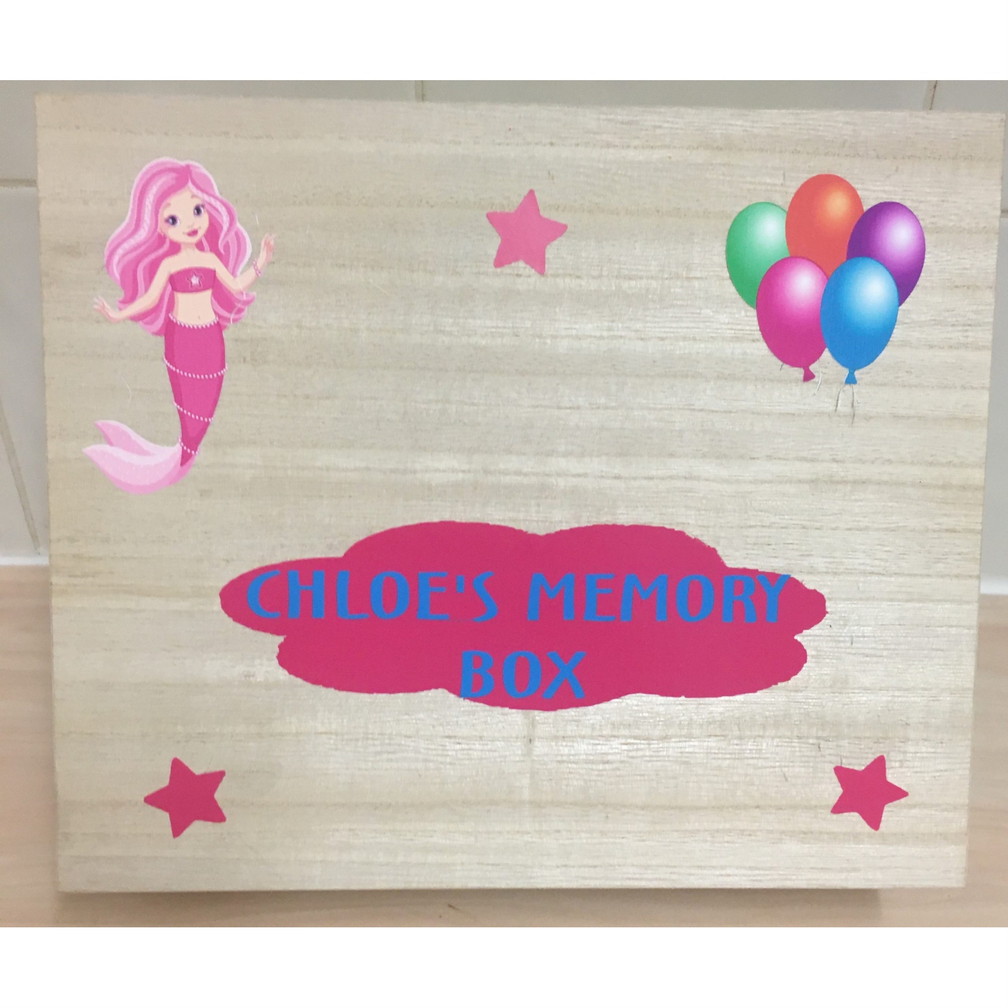 Personalised Children's Paulowina Wood Memory Box Keepsake Box For Little  Girls Handmade Chloe - Walmart.com
