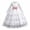 White, variant on ZHOGXU Kids Elegant Girls Princess Dress Lightweight Mesh Layered Gown With Long Sleeve Soft Satin Bow Belt Birthday Party Outfit