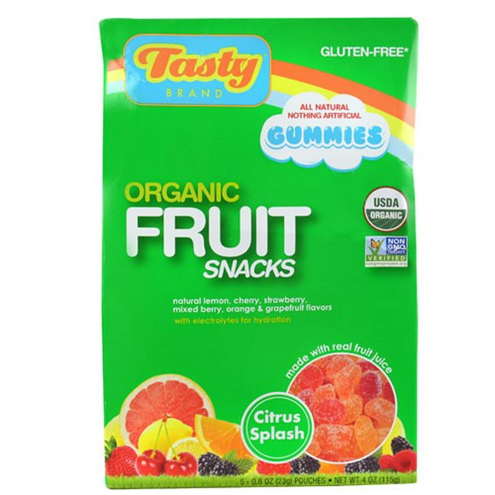 Tasty Brand Organic Fruit Snacks, Sport Fruit Flavors, 5 Count Package
