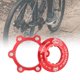 thumbnail image 4 of Adaptador de bloqueo central de bicicleta de aleación ultraligero a buje Centerlock de bicicleta con rotor de 6 pernos rojo, 4 of 9