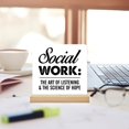 thumbnail image 3 of Social Worker Gifts, Social Worker Desk Decor, Social Work Definition Acrylic Desk Plaque Sign Home Office Decoration 4x4 Inch, 3 of 6