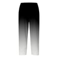 thumbnail image 4 of Fiaer,Womens Plus Size Capri Palazzo Trouser for Vacation Beach Daily,Women's Loose Fit Printed Trendy Pants,Ladies Stretch High Waist Running Hiking Joggers with Pockets Black XXL, 4 of 5