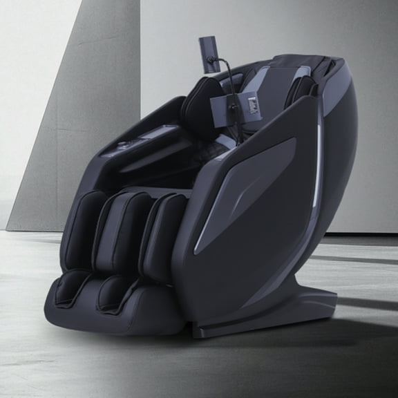 FELIDOMUS Full Body Zero Gravity Massage Chair with Body Scan, 4D Intelligent Shiatsu Strecth Massage, SL Track Massage, Back/Leg Heated, AI Voice Control and Bluetooth,Black