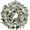 Silver Poinsettia & Balls, variant on CazToi 24 Inch Christmas Wreath with LED Lights Silver Poinsettia & Balls for Front Door