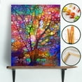 thumbnail image 5 of JYLMOOD Paint by Numbers Kit for Adults Beginner with Wooden Frame, Easy DIY Tree Oil Painting Kits On Canvas for Gift Home Wall Decor 12x16 Inch, 5 of 7