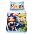 thumbnail image 1 of Rainbow High Ensemble de Draps 4 Pcs Multicolore pour Enfant, Lit Simple, avec Couette Réversible pour Enfants, 1 of 9