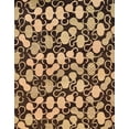 thumbnail image 1 of Ahgly Company Machine Washable Indoor Rectangle Abstract Bakers Brown Area Rugs, 2' x 4', 1 of 7
