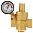 thumbnail image 4 of Water Pressure Reducer, Brass Pressure Regulator,DN15 Brass Adjustable Water Pressure Regulator Reducer With Gauge Meter, 4 of 9