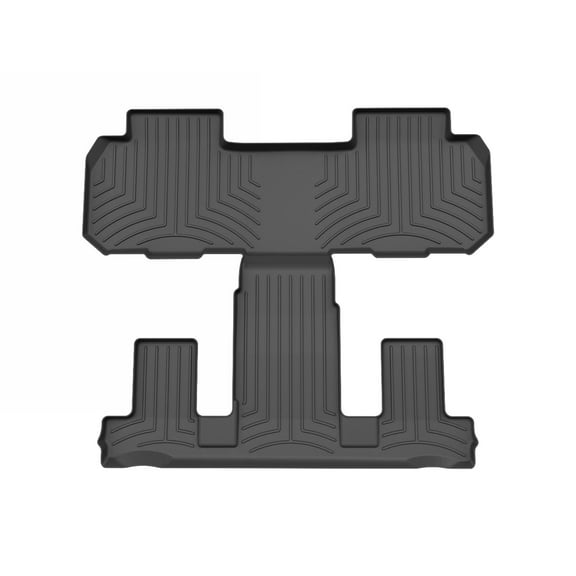 WeatherTech FloorLiner HP Custom Fit Floor Mats compatible with Traverse, Traverse Limited, Enclave - One piece - 2nd and 3rd row coverage, Black