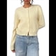 thumbnail image 3 of Suéter Tipo Cárdigan Corto de Larga con Botones y Cuello Redondo para Mujer, Ropa de Punto . Amarillo S, 3 of 9