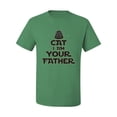 thumbnail image 3 of Cat I Am Your Father Cat Lover Men's Graphic T-Shirt, Kelly, 5X-Large, 3 of 5