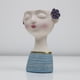 thumbnail image 5 of Florero de resina Zulema Decoración Boda Cocina Cabeza Humana Azul Jarrón de resina, 5 of 8
