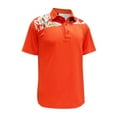 thumbnail image 1 of Monterey Club Men's Morocco Print Block Golf Polo Shirt #1694, 1 of 2