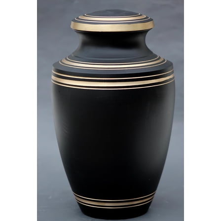 Black Color Cremation Urn for Ashes Adult, Handmade Urn for Pet Ashes, Burial Urn Container for Human, Memorial Funeral Urn 240 lbs