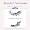 thumbnail image 3 of i-ENVY Cluster Palette Lash Refill, DIY Lash Makeup, Clusters False Eyelash, Varied Length, Customizable Under Lash Extension Layering (Deep 10-15MM #14), 3 of 10