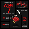 thumbnail image 3 of WiFi 7 BE200 PCIE WiFi Adapter for Bluetooth 5.4 Tri-Band 2.4G/5G/6GHz 8774Mbps BE200NGW Wireless Network Adapter Win11, 3 of 8