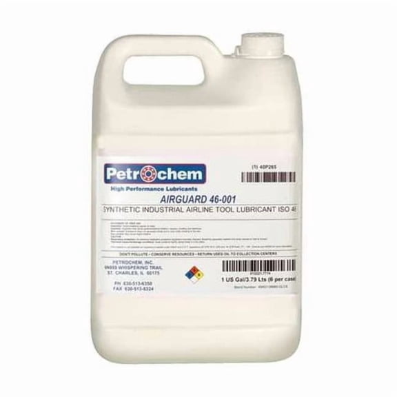 Petrochem Air Tool Lubricant,Synthetic Base,1 gal. AIRGUARD 46-001