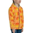 thumbnail image 5 of Kdxio Fall Maple Leaves Pattern Kids Boys Girls Zip Up Hoodie 3D Printed Hooded Sweatshirt Hoody Coat with Pocket 7-12 Y-Small, 5 of 6