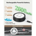 thumbnail image 3 of 2600 mAh battery image wall light, USB rechargeable wireless photo light with remote control, dimmable LED spotlight with magnet and battery, battery-, 3 of 5
