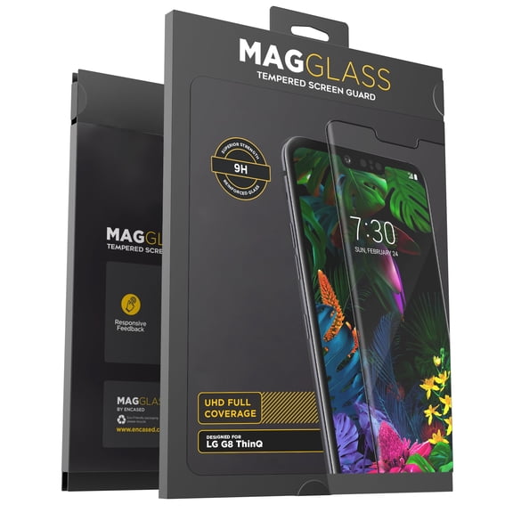 Magglass Tempered Glass Screen Protector for LG G8 ThinQ (Scratch Resistant) Ultra Clear Display Guard (Case Friendly)