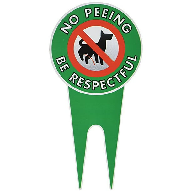 Extra Large No Peeing Dog Signs Stop Dogs From Peeing On Your Lawn