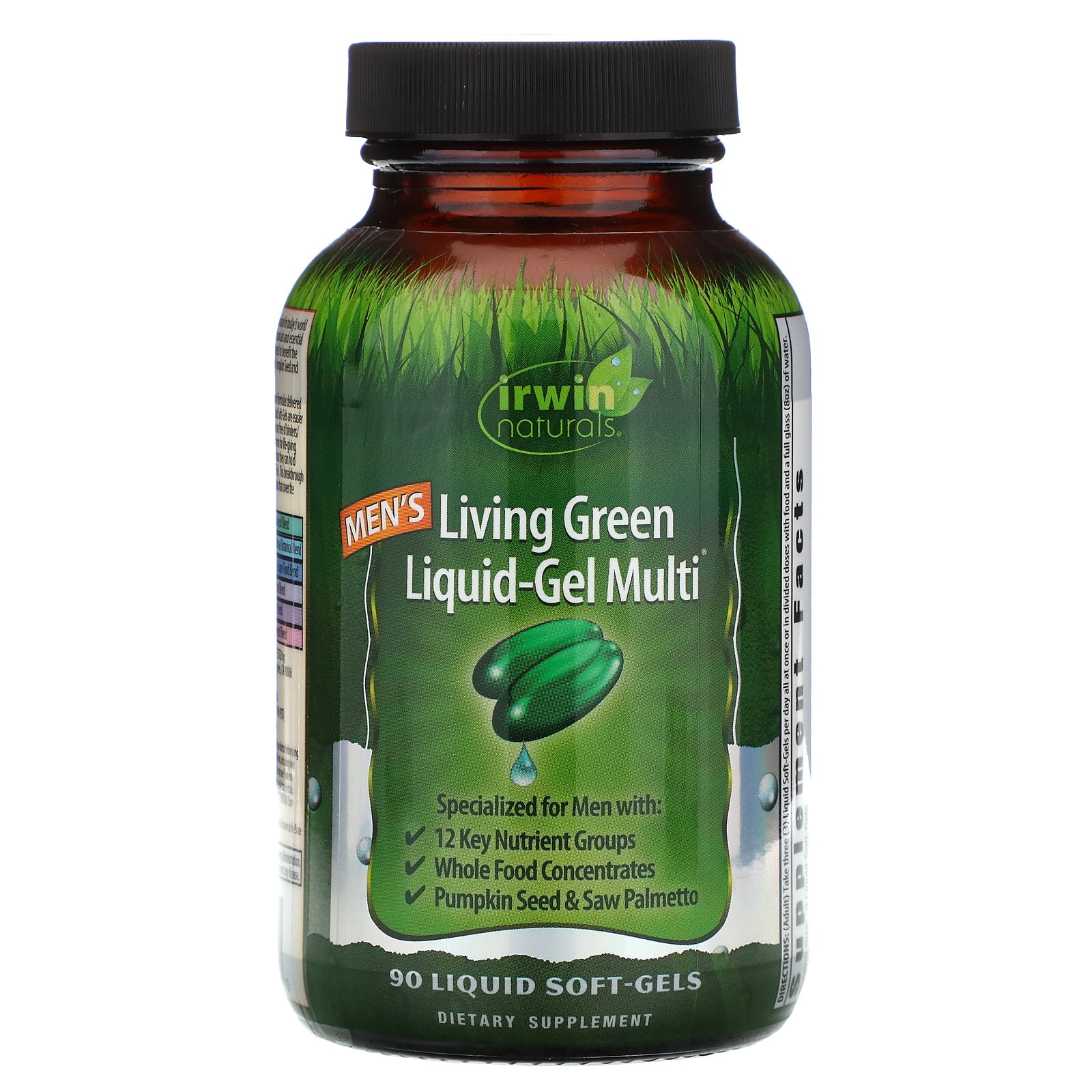 Irwin Naturals Men'S Living Green LiquidGel Multi, 90ct