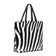 thumbnail image 2 of Kll Zebra Pattern Aesthetic Tote Bag For Women Beach Bag Shopping Bags Shoulder Bag Reusable Grocery Bags, 2 of 8