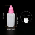 thumbnail image 2 of PE 20ml Liquid Dropper Bottle Eye Dropper Container with Cap, Pink 20 Pack, 2 of 5