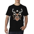thumbnail image 4 of Christmas T-Shirts for Men Short Sleeve Funny Reindeer Graphic Tops Tee Crew Neck Casual Classic Christmas Family Xmas Gift Mens Shirts Black L, 4 of 4