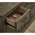 thumbnail image 2 of A-America Glacier Point 7 Drawer Transitional Solid Wood Dresser in Gray Stone, 2 of 2
