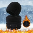 thumbnail image 2 of Bib Hat Scarf Set Winter Knitted Woolen Accessories Warm Thickened Padded Outdoor Combo for Cold Weather, 2 of 6